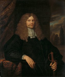 Cornelis Backerin (1633–1681) muotokuva, neuvoston jäsen, valtuutettu ja Amsterdamin miliisin eversti tekijältä Caspar Netscher