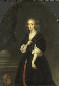 Pieter de Graeffin vaimon Jacoba Bickerin (1640-1695) muotokuva tekijältä Caspar Netscher