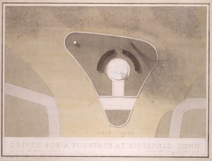 (Design for Fountain, Ridgefield, Connecticut) tekijältä Cass Gilbert