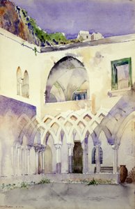 Piha, Capucine-luostari, Amalfi, 1898. tekijältä Cass Gilbert
