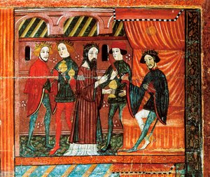 Magi Kings kuningas Herodeksen edessä, Bellver de Cerdanya -alttaritaulu