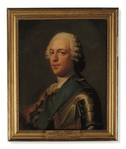 Prinssi Charles Edward Stuart, panssari, sininen sukkanauharitarikunnan vyö (öljy kankaalle) tekijältä Catherine (attr. to) Read