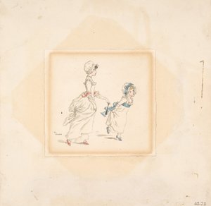 Nainen ja lapsi, 1883. tekijältä Catherine Greenaway