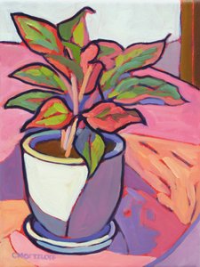 Cabana Plant, 2024 (öljy) tekijältä Catherine J Martzloff