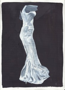 Elsie, 2012 (öljy  akryyli paperille) tekijältä Cathy Lomax