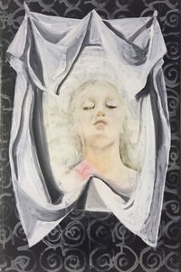 Lara Veronica, 2014-16 (öljy pellavalle) tekijältä Cathy Lomax