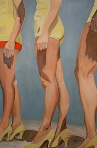 Jalat, 2007 (öljy kankaalle) tekijältä Cathy Lomax