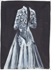 Lorelei, 2012 (öljy  akryyli paperille) tekijältä Cathy Lomax