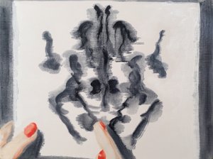 Rorsharchin piirustus, 2017 (öljy paperille)