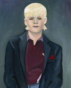 Skinhead-tyttö, 2005 (öljy kankaalle)