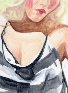 Tähdet raidoissa (DH), 2015 (öljy paperille) tekijältä Cathy Lomax