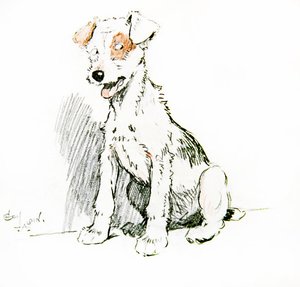 Enkeli talossa (liitu paperille) tekijältä Cecil Charles Windsor Aldin