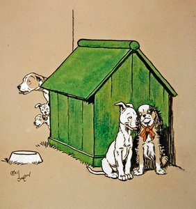 Seurustelu (kynä ja muste vesivärillä sävytetylle paperille) tekijältä Cecil Charles Windsor Aldin