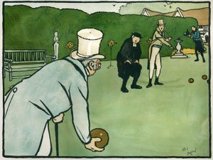 Vanha englantilainen urheilu ja pelit: kulhot tekijältä Cecil Charles Windsor Aldin