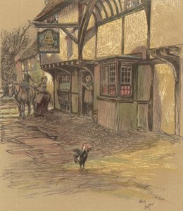The Bell Inn, Waltham St Lawrence tekijältä Cecil Charles Windsor Aldin