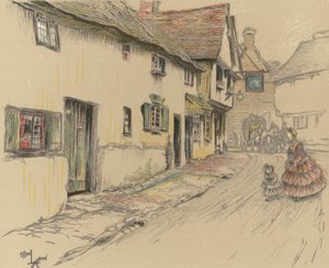 George Inn, Dorchester tekijältä Cecil Charles Windsor Aldin