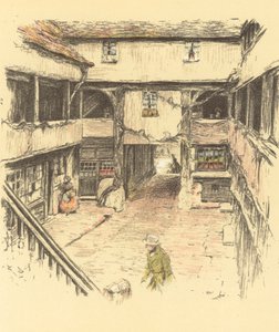 The New Inn, Gloucester tekijältä Cecil Charles Windsor Aldin
