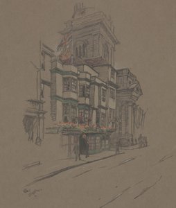 Nimetön (käsinvärinen litho) tekijältä Cecil Charles Windsor Aldin