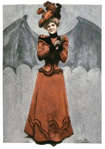 Nainen naamioitunut paholaiseksi, noin 1900 (kuva) tekijältä Cecilio Pla Gallardo