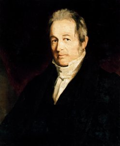 John Galt (1779-1839), skotlantilainen kirjailija, muotokuva,maalaus tekijältä Cedric Gray