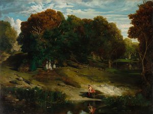 Metsässä, 1841. tekijältä Celestin Francois Nanteuil