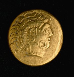 Kelttiläinen taide: Sequani stater, kultakolikko. 3.-2. vuosisadalla eKr. Paris, B.N.