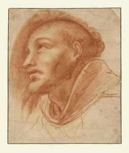 Fransiskaanimunkki (mahdollisesti pyhä Fransiskus) - tutkimus tekijältä Cerano (Giovanni Battista Crespi)