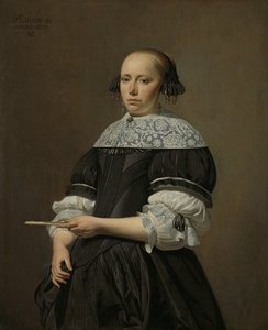 Elisabeth van Kesselin muotokuva, 1671 tekijältä Cesar Boetius van Everdingen