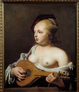 Leikkaaja Cesar Van Everdingenin (1606-1678) maalaus (ec.holl.) 1600-luvun su. 0,75x0,6 m Rouen, Kuvataidemuseo
