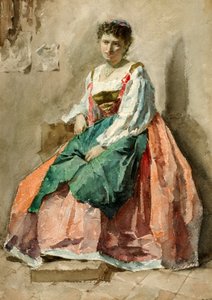 Naisen muotokuva, 1800-luvun loppu - 1900-luvun alku.