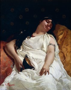 Bacchante, Cesare Maccari (1840-1919), öljy kankaalle