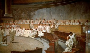 Cicero esitti Catilinan senat der Verschwörungissa