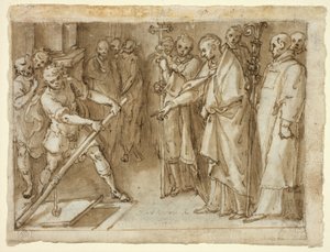 Saint Charles Borromeo valvoo kryptan avaamista