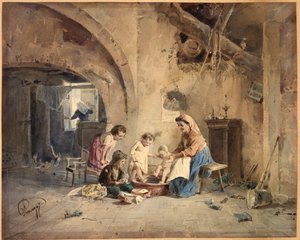 Kylpylä, 1800-luku. tekijältä Cesare Provaggi