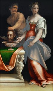 Salome Johannes Kastajan pään kanssa - Cesare da Sesto (1477-1523). Öljy puulle, n. 1512-1516. Mitat: 136,5x79,6 cm. Taidehistoriallinen museo, Vienne