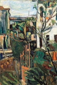 Talo lähellä Pariisia Talo lähellä Pariisia, 1918 tekijältä Chaim Soutine