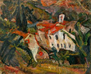 Landschaft Céretissä tekijältä Chaim Soutine