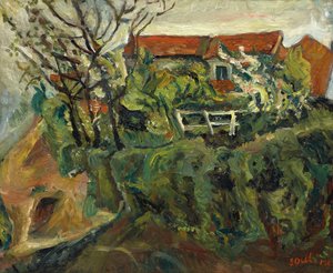 Talot maisemassa, noin 1918-1919. tekijältä Chaim Soutine