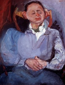 Kuvanveistäjä Oscar Miestchaninoffin muotokuva. Chaim Soutinen maalaus (1894-1944) tekijältä Chaim Soutine