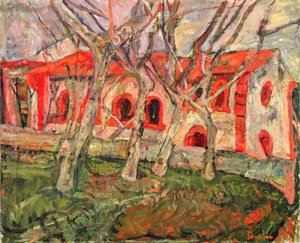 Punainen kirkko tekijältä Chaim Soutine