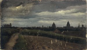 Yleisnäkymä Pariisista Gobelinsin kaupunginosasta tekijältä Charles Emile Cuisin