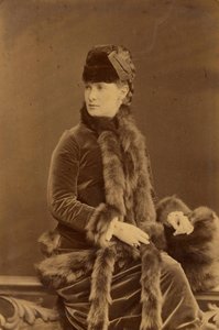 Marie Pavlovna Romanova - Venäjän suurherttuatar Maria Pavlovna (1854-1920), kirjoittanut Bergamasco, Charles (Karl) (1830-1896). Albumin Photo, c. 1880. Venäjän valtion elokuva- ja valokuva-arkisto, Krasnogorsk