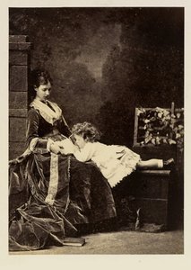 Marie Fedorovna (Dagmar Tanskan) (1847-1928) ja hänen poikansa Tsarevitš Nikolai Aleksandrovitš (Nikolaji II)