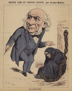 Pieni viila ja iso ketju (värillinen kaiverrus) tekijältä Charles (after) Gilbert Martin