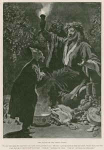 Charles Dickensin kuvitus joululaululle (litho) tekijältä Charles (after) Green