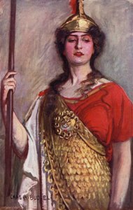 Pallas Athene, neiti Constance Collier (väri litho)