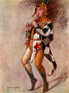Kahdestoista yö: Feste, Clown, Mr Courtice Pounds (värilitho)
