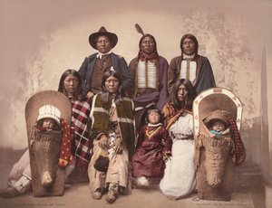 Ute-päällikkö Severo ja perhe,c. 1885, julkaistu 1900 (kuva) tekijältä Charles A. Nast