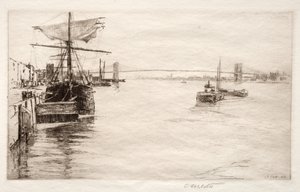 Brooklyn Bridge, 1888. tekijältä Charles Adams Platt