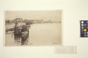 Matkustajaveneet Seine-joella (muste)